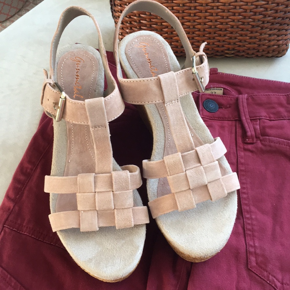 NEW suede wedges